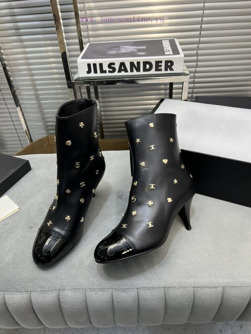 Chanel's new short boots, full of hardware buckles, Chanel's classic design styleImported sh9vdngg9q - Image 4