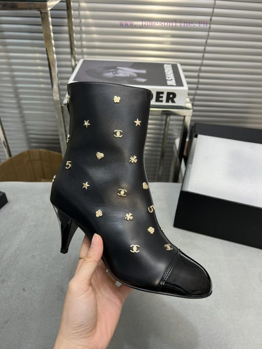 Chanel's new short boots, full of hardware buckles, Chanel's classic design styleImported sh9vdngg9q - Image 7