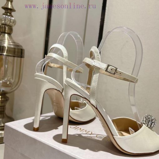 Jimmy Coo is a simple, elegant, and fashionable pair of sandalsOne button high-heeled sandalscmf4h5e - Image 8