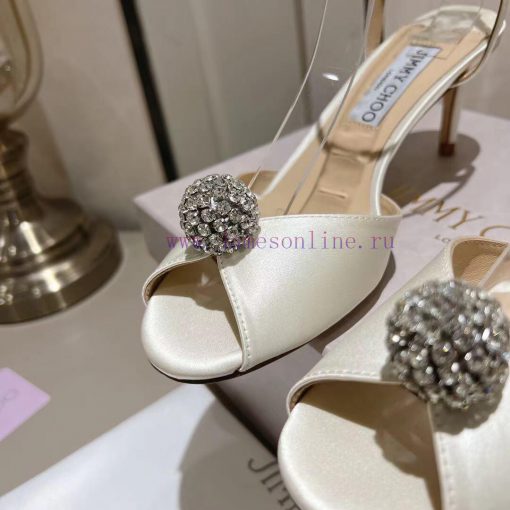 Jimmy Coo is a simple, elegant, and fashionable pair of sandalsOne button high-heeled sandal11va8yep - Image 7