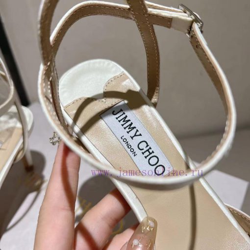 Jimmy Coo is a simple, elegant, and fashionable pair of sandalsOne button high-heeled sandal11va8yep - Image 9