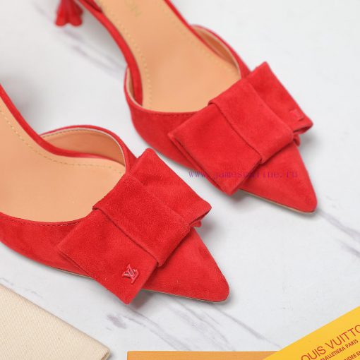 Top qualityLoui * vuitte * * New Plum Heel SandalsThis Blossom high-heeled shoe is made of smnwc1flm - Image 3