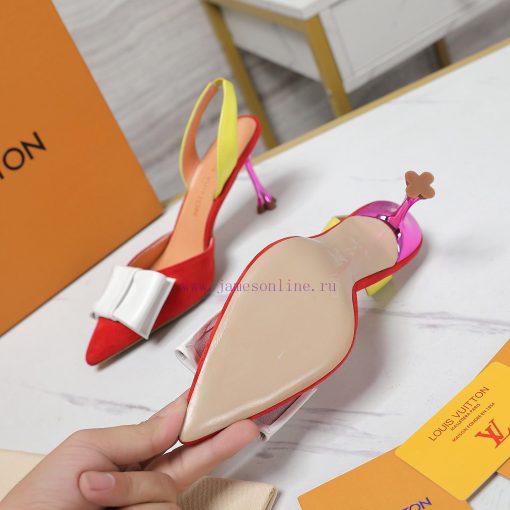 Top qualityLoui * vuitte * * New Plum Heel SandalsThis Blossom high-heeled shoe is made of smquqa9vc - Image 2