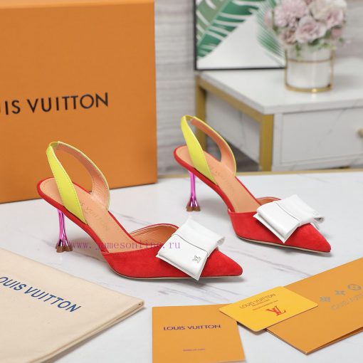 Top qualityLoui * vuitte * * New Plum Heel SandalsThis Blossom high-heeled shoe is made of smquqa9vc - Image 6