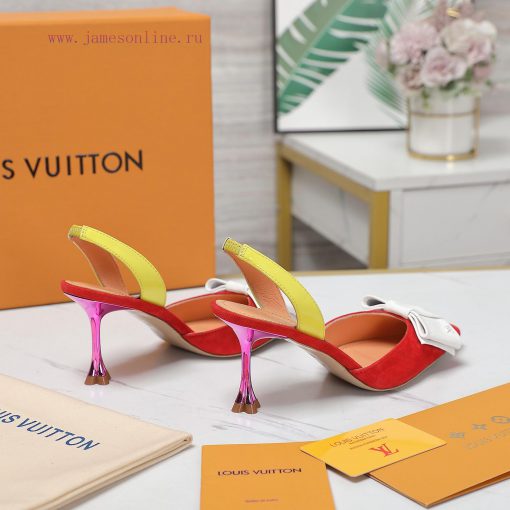 Top qualityLoui * vuitte * * New Plum Heel SandalsThis Blossom high-heeled shoe is made of smquqa9vc - Image 7