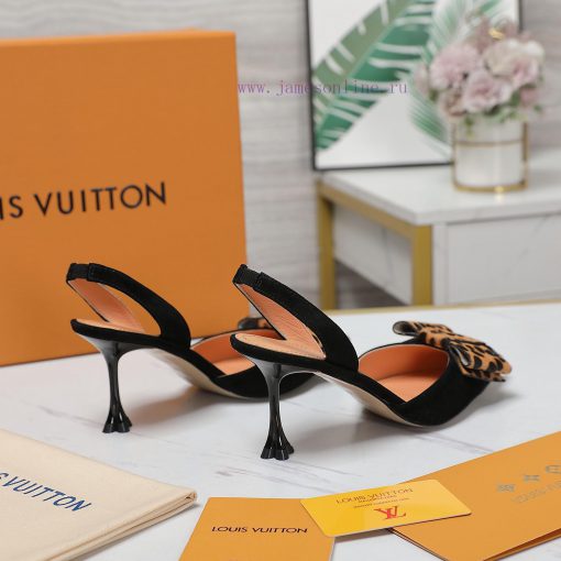 Top qualityLoui * vuitte * * New Plum Heel SandalsThis Blossom high-heeled shoe is made of s45ffqimw - Image 4