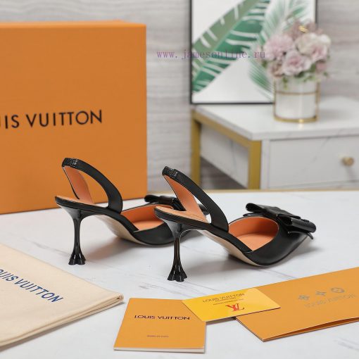 Top qualityLoui * vuitte * * New Plum Heel SandalsThis Blossom high-heeled shoe is made of sl7jr7w6l - Image 5
