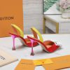 Top qualityLoui * vuitte * * New Plum Heel SandalsThis Blossom high-heeled shoe is made of s96d9aslv