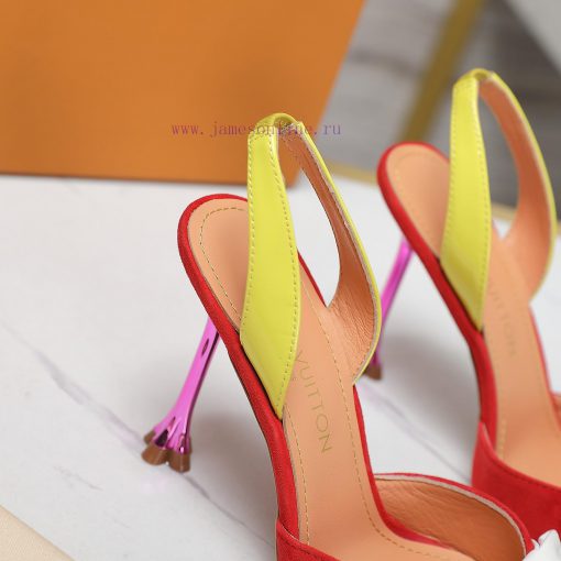 Top qualityLoui * vuitte * * New Plum Heel SandalsThis Blossom high-heeled shoe is made of s96d9aslv - Image 9