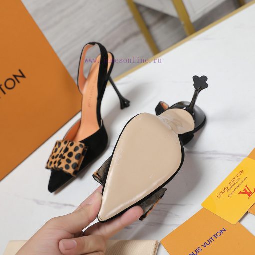 Top qualityLoui * vuitte * * New Plum Heel SandalsThis Blossom high-heeled shoe is made of sxxnp5gym - Image 7