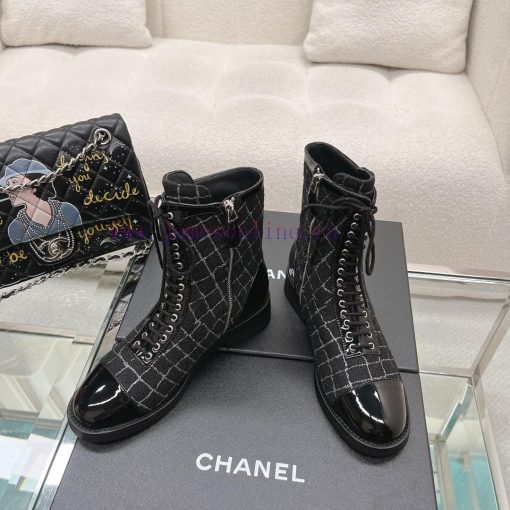 Top qualitychanel fw23 mew arrival～Chanel 2023 Autumn/Winter New Pull up Short Boots-MATERIAnqroraxq - Image 4