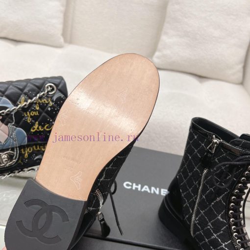 Top qualitychanel fw23 mew arrival～Chanel 2023 Autumn/Winter New Pull up Short Boots-MATERIAnqroraxq - Image 10