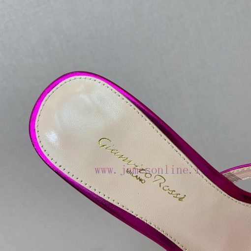 Gianvit Ross large button square toe slippers adhere to the design style of elegant and intet965cndj - Image 9