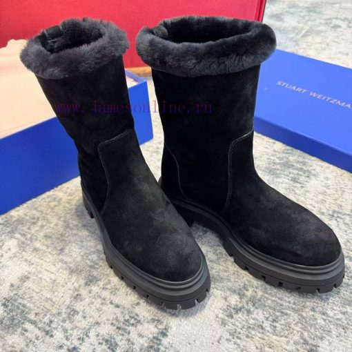 Top qualitySW BEDFORD CHILL MOTO BOOTIE2023 SW Autumn/Winter New Thick Bottom Wool Snow Boott842mxun - Image 3