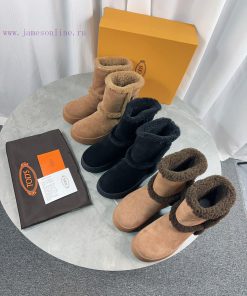 Tod's 2023 new snow boots refuse to be bulky. The original full grain cowhide and Australian0kp0ycnu