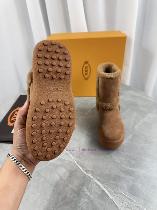 Tod's 2023 new snow boots refuse to be bulky. The original full grain cowhide and Australian0kp0ycnu - Image 8