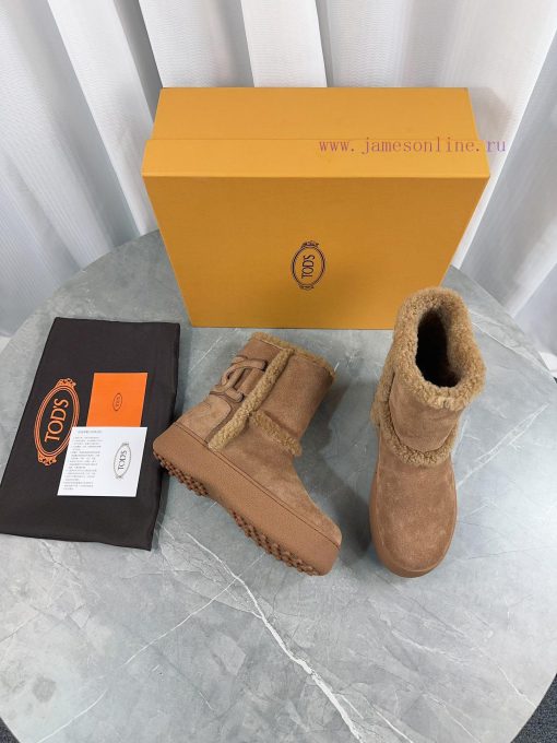 Tod's 2023 new snow boots refuse to be bulky. The original full grain cowhide and Australian0kp0ycnu - Image 10
