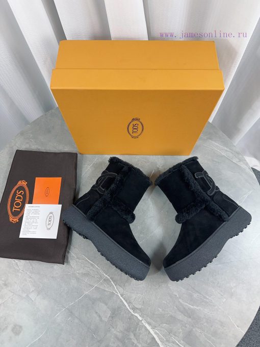 Tod's 2023 new snow boots refuse to be bulky. The original full grain cowhide and Australiand0i4kay2 - Image 4