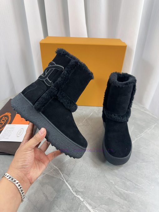 Tod's 2023 new snow boots refuse to be bulky. The original full grain cowhide and Australiand0i4kay2 - Image 6