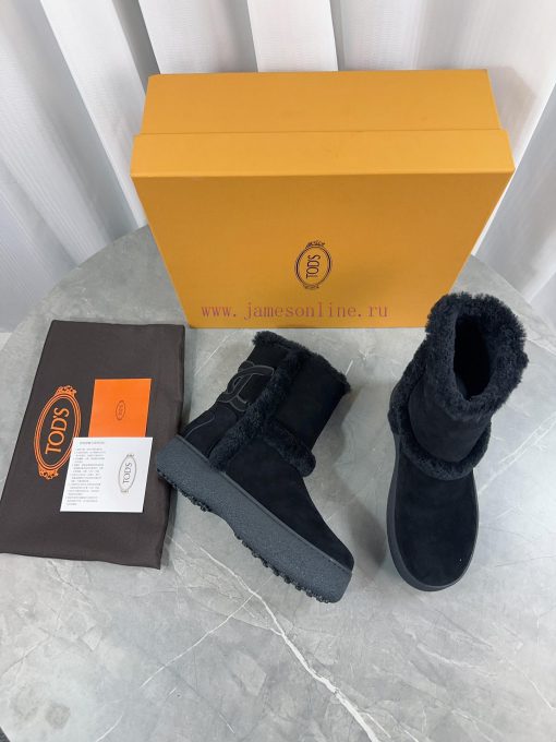Tod's 2023 new snow boots refuse to be bulky. The original full grain cowhide and Australiand0i4kay2 - Image 8