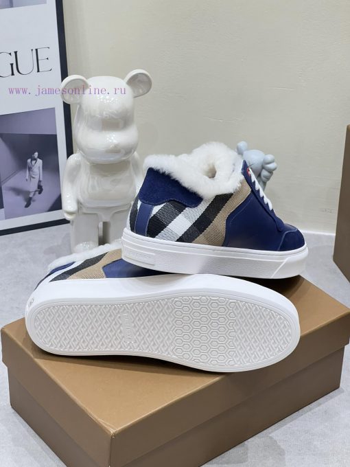 2024 SS Burberry Autumn/Winter Best Couple H New Italian Leather Sneakers Crafted from Engli3s51iv6u - Image 10