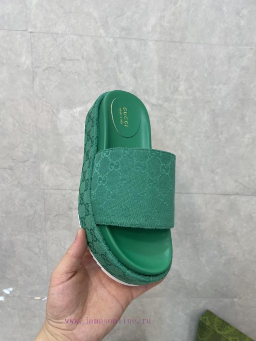 GUCCI official website new women's thick soled slippers and sandals spring/summer collectiongm2ncurl - Image 5