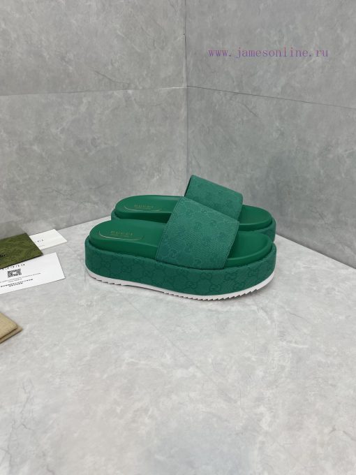 GUCCI official website new women's thick soled slippers and sandals spring/summer collectiongm2ncurl - Image 6