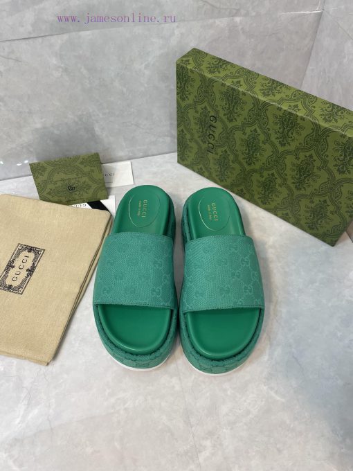 GUCCI official website new women's thick soled slippers and sandals spring/summer collectiongm2ncurl - Image 7