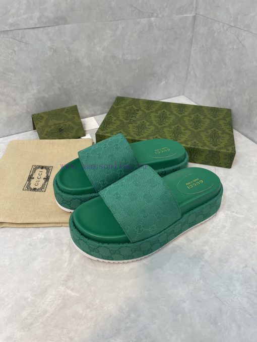 GUCCI official website new women's thick soled slippers and sandals spring/summer collectiongm2ncurl - Image 9