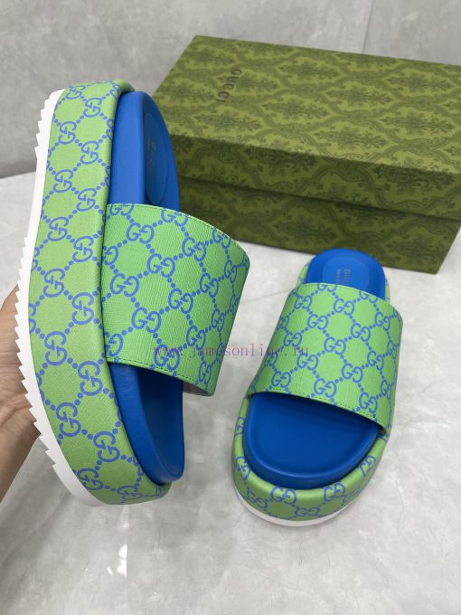 GUCCI official website new women's thick soled slippers and sandalsThe GG logo was first usemmowchss - Image 8