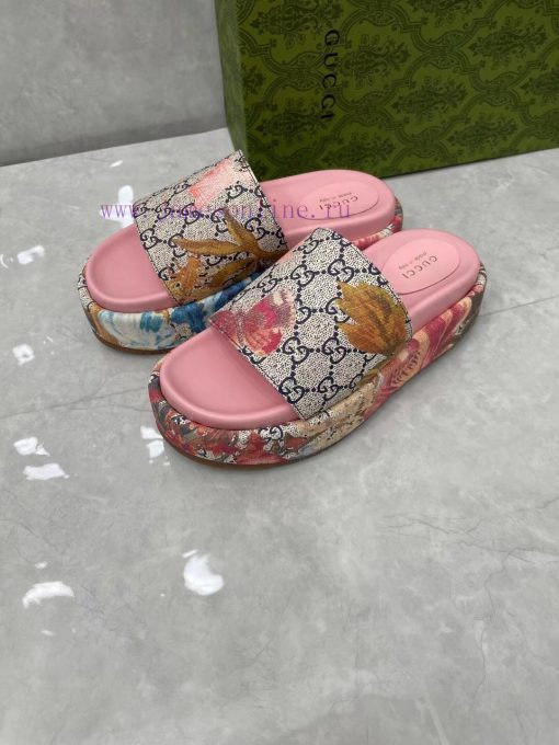 P 2023 Gucci New Super Beautiful Fashion SlippersThe plant patterns with a long history in t2fh7p1u5 - Image 5