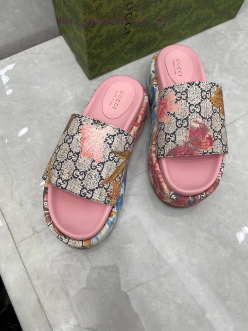 P 2023 Gucci New Super Beautiful Fashion SlippersThe plant patterns with a long history in t2fh7p1u5 - Image 8