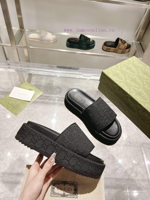 2023 new series GucciGucci's latest limited edition thick soled slippers of top quality are gm169ebq - Image 5