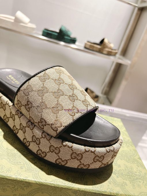 2023 new series GucciGucci's latest limited edition thick soled slippers of top quality are gsq7zrbg - Image 8