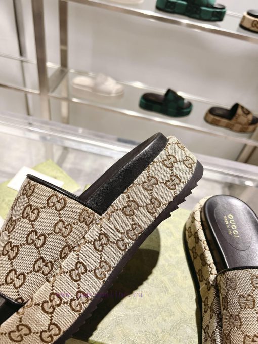 2023 new series GucciGucci's latest limited edition thick soled slippers of top quality are gsq7zrbg - Image 9