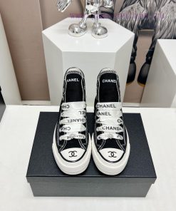Top tierChanel C Home 2023 vs Spring/Summer Hot Canvas Leisure SeriesThick soled letter canvvahub7vh