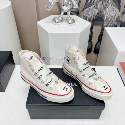 Top tierChanel C Home 2023 vs Spring/Summer Hot Canvas Leisure SeriesThick soled letter canvdxcnm1tu - Image 3