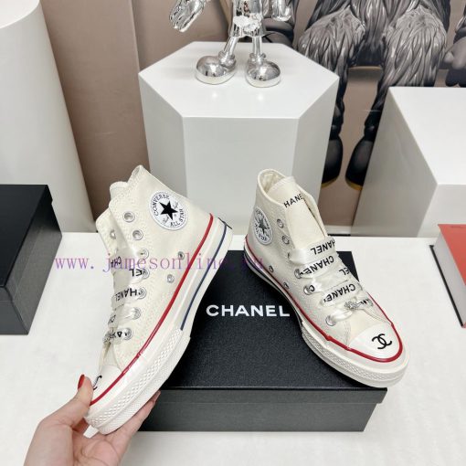 Top tierChanel C Home 2023 vs Spring/Summer Hot Canvas Leisure SeriesThick soled letter canvdxcnm1tu - Image 5