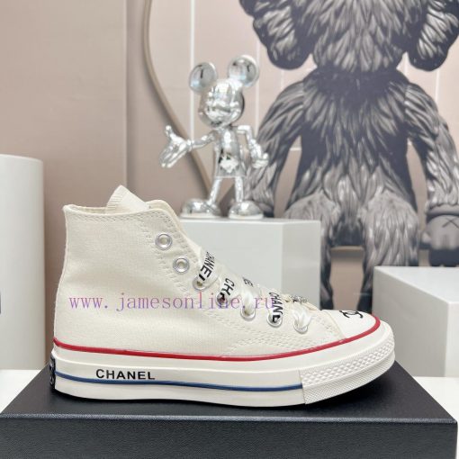 Top tierChanel C Home 2023 vs Spring/Summer Hot Canvas Leisure SeriesThick soled letter canvdxcnm1tu - Image 6