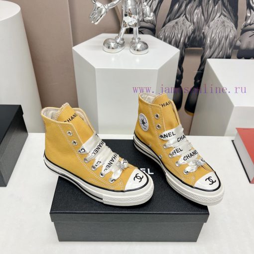 Top tierChanel C Home 2023 vs Spring/Summer Hot Canvas Leisure SeriesThick soled letter canvhfo6ra48 - Image 3