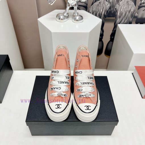 Top tierChanel C Home 2023 vs Spring/Summer Hot Canvas Leisure SeriesThick soled letter canvn7npxhsz - Image 2