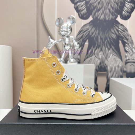 Top tierChanel C Home 2023 vs Spring/Summer Hot Canvas Leisure SeriesThick soled letter canvhfo6ra48 - Image 6