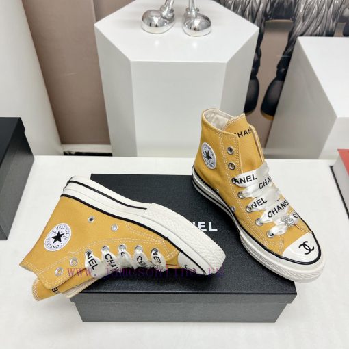 Top tierChanel C Home 2023 vs Spring/Summer Hot Canvas Leisure SeriesThick soled letter canvhfo6ra48 - Image 8