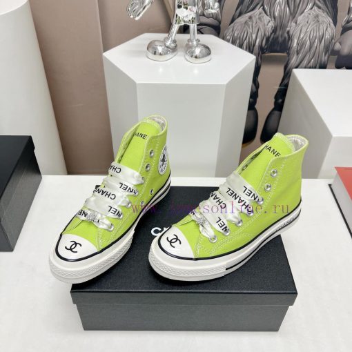 Top tierChanel C Home 2023 vs Spring/Summer Hot Canvas Leisure SeriesThick soled letter canvqdwh79f1 - Image 4