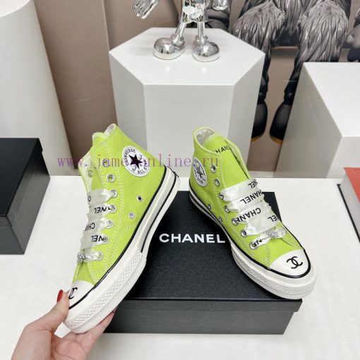 Top tierChanel C Home 2023 vs Spring/Summer Hot Canvas Leisure SeriesThick soled letter canvqdwh79f1 - Image 5