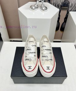 Top tierChanel C Home 2023 vs Spring/Summer Hot Canvas Leisure SeriesThick soled letter canv3c6y7c9t