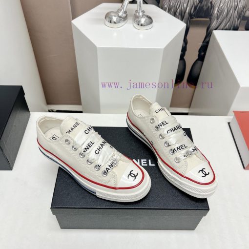 Top tierChanel C Home 2023 vs Spring/Summer Hot Canvas Leisure SeriesThick soled letter canv3c6y7c9t - Image 3