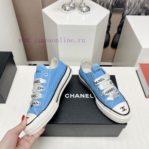 Top tierChanel C Home 2023 vs Spring/Summer Hot Canvas Leisure SeriesThick soled letter canvrb9f97ss - Image 5