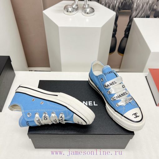 Top tierChanel C Home 2023 vs Spring/Summer Hot Canvas Leisure SeriesThick soled letter canvrb9f97ss - Image 8