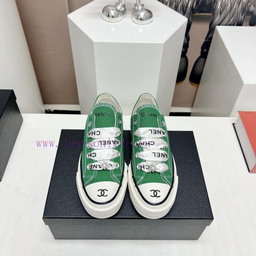 Top tierChanel C Home 2023 vs Spring/Summer Hot Canvas Leisure SeriesThick soled letter canv2lqgq9j2